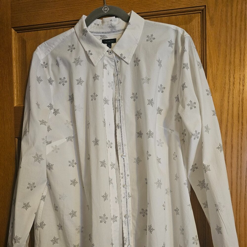 Talbots Christmas Blouse